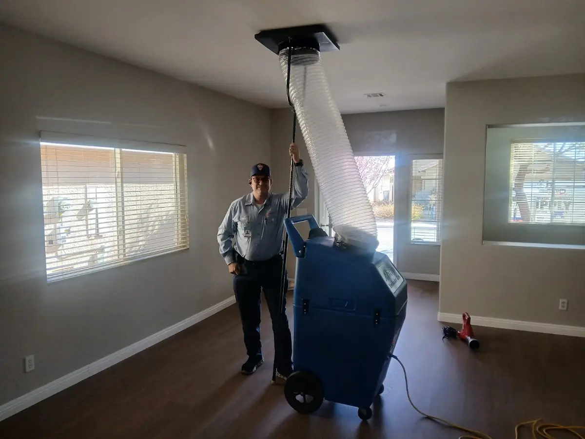 Professional Dryer Vent Cleaning work inside a Monrovia home